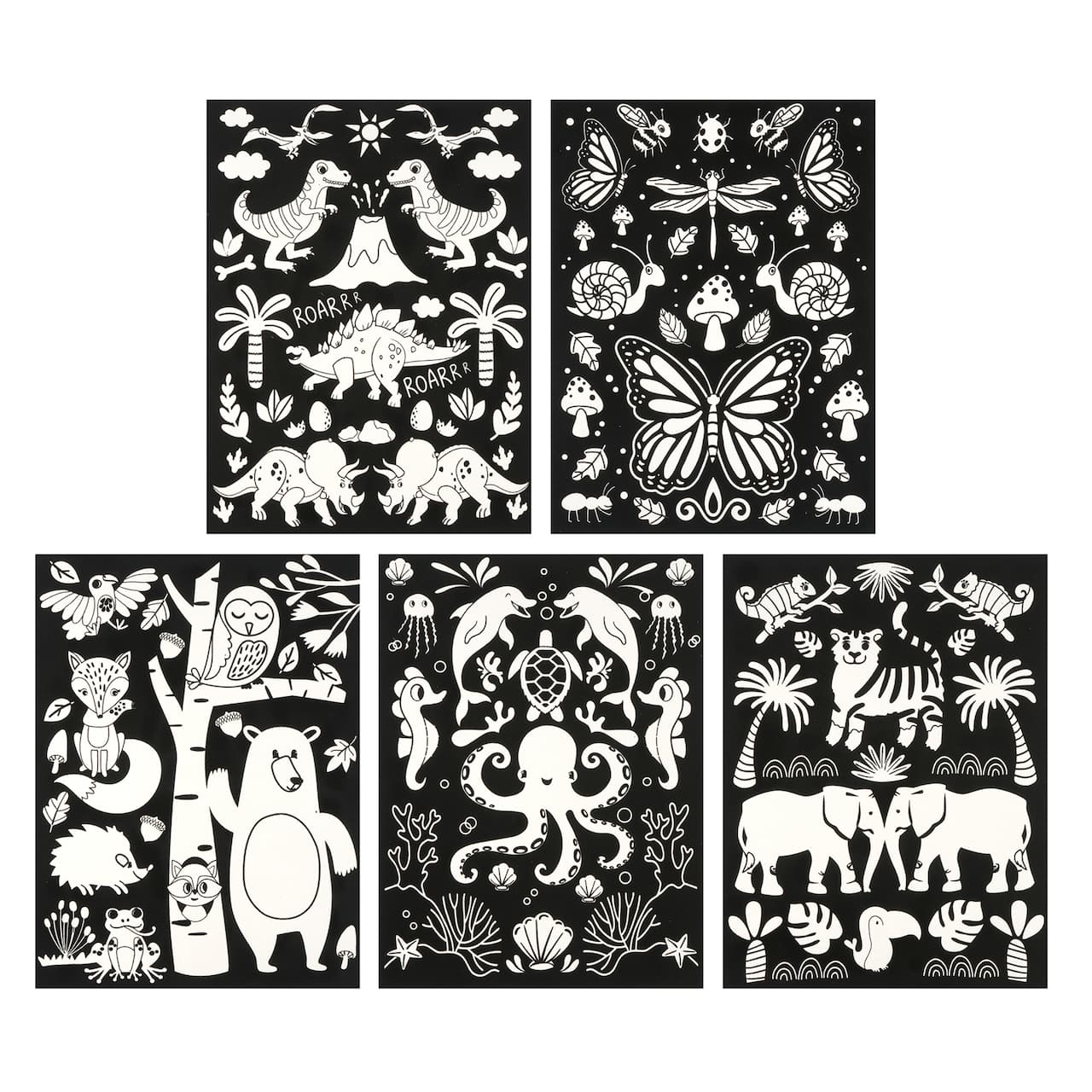 12 Packs: 25 ct. (300 total) 9" x 12" Fuzzy Animal Posters by Creatology™